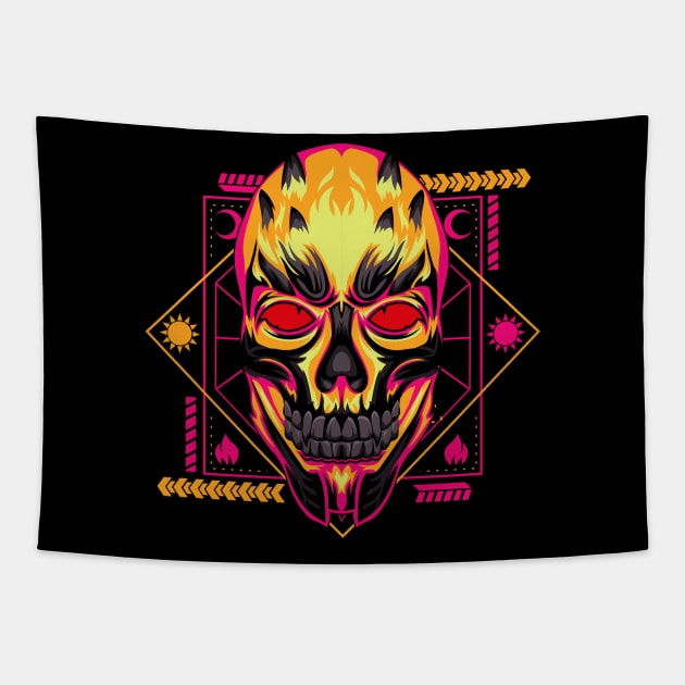 skull king Tapestry by SHINIGAMII