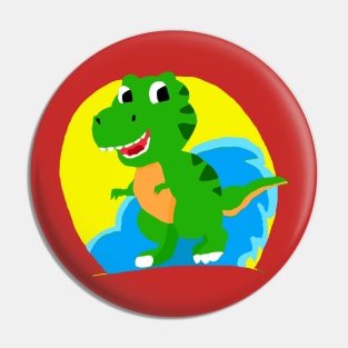 Kid Funny Rex Pin