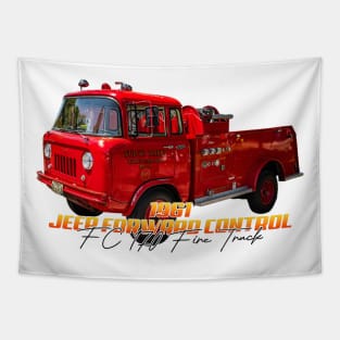 1961 Jeep Forward Control FC 170 Fire Truck Tapestry