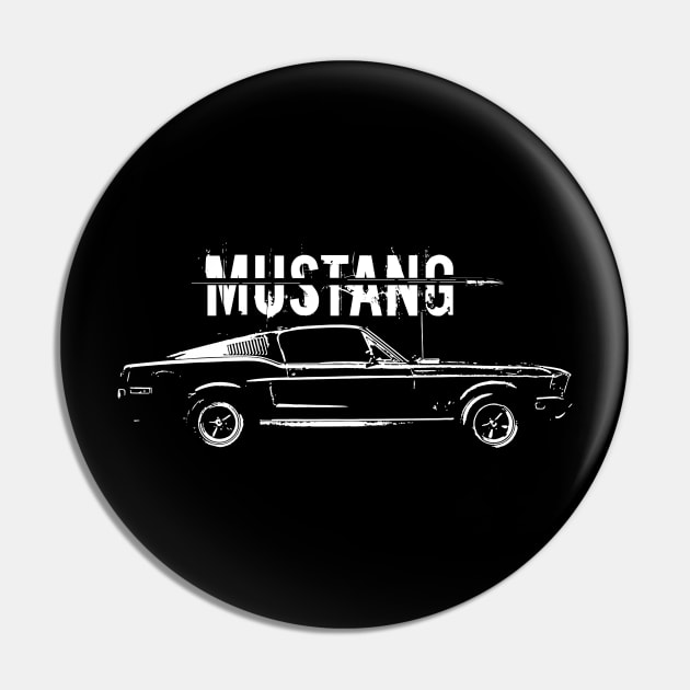 Bullitt Mustang Pin by Artizan