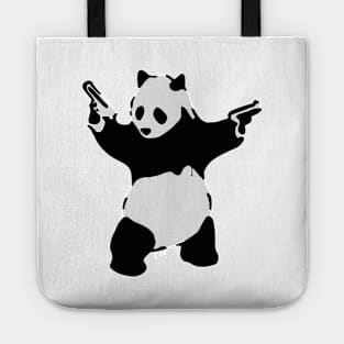 Banksy Pandamonium Armed Panda Tote