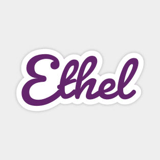 Ethel Name Purple Typography Magnet