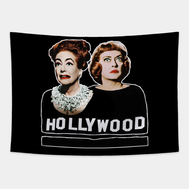 Bette and Joan Tapestry by Indecent Designs