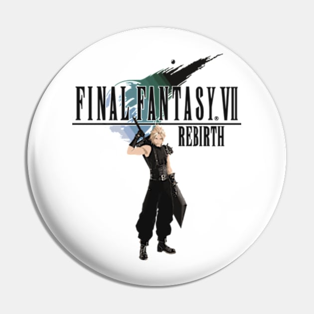 Final Fantasy VII Rebirth Cloud Pin by peculiarbutcute