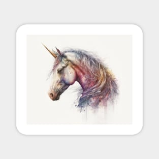 Unicorn Watercolour Painting Magnet