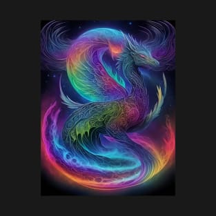 Mystical psychedelic dragon T-Shirt