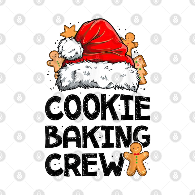 Cookie Baking Crew Christmas Santa Hat Gingerbread by cyberpunk art