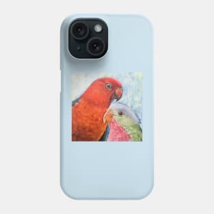 King Parrot and Princess Parrot Phone Case