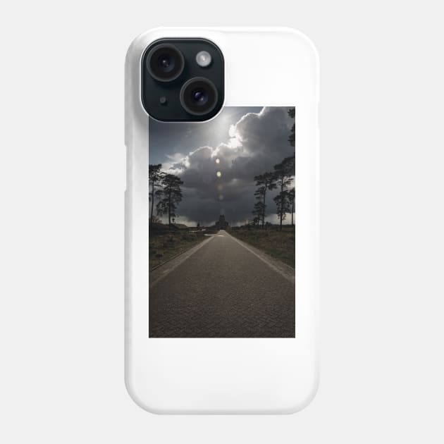 Distant rain behind the cathedral Phone Case by arc1