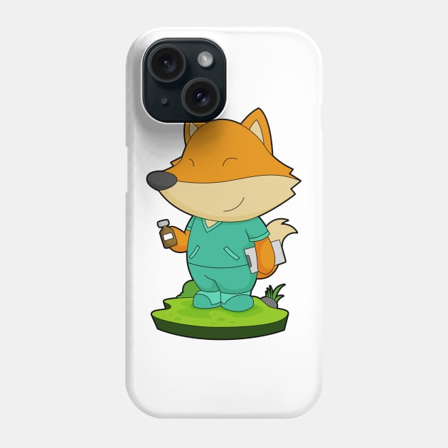 Fox Nurse Medicine Phone Case by Markus Schnabel