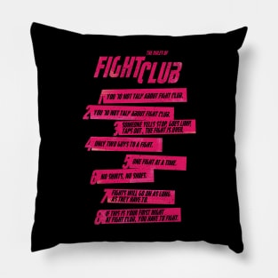 Fight Club Rules Pillow