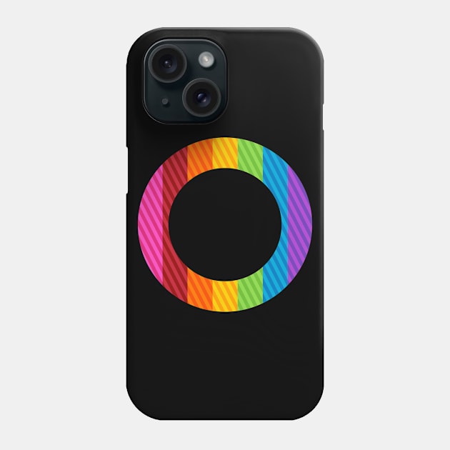 Round Rainbow II Phone Case by banditotees