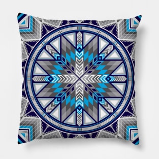 Sacred Places (Blue) Pillow