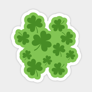 St Patrick's Day Shamrock Clover Pattern Magnet