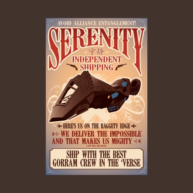 Firefly Serenity Shipping by CuddleswithCatsArt