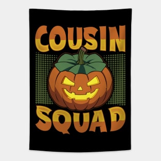 Cousin Pumpkin Family Halloween Tapestry