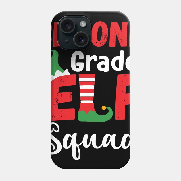 Cute Second Grade Elf Squad Teacher Christmas Phone Case by Dunnhlpp