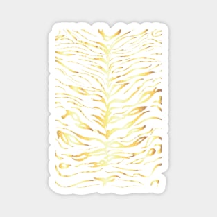 Gold tiger stripes design Magnet