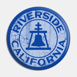 Vintage Riverside California Flag Home Love Pin