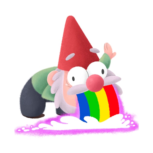 Gnome with RAINBOW by Timanima