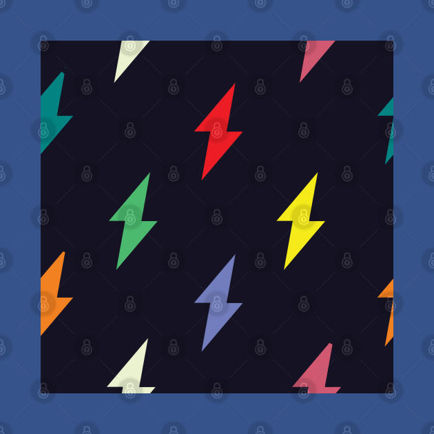 Colorful Lightning Bolt Pattern by FromTheAshes