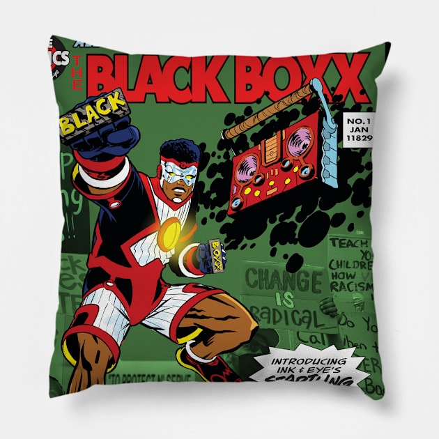 THE BLACK BOXX Pillow by INK&EYE CREATIVE