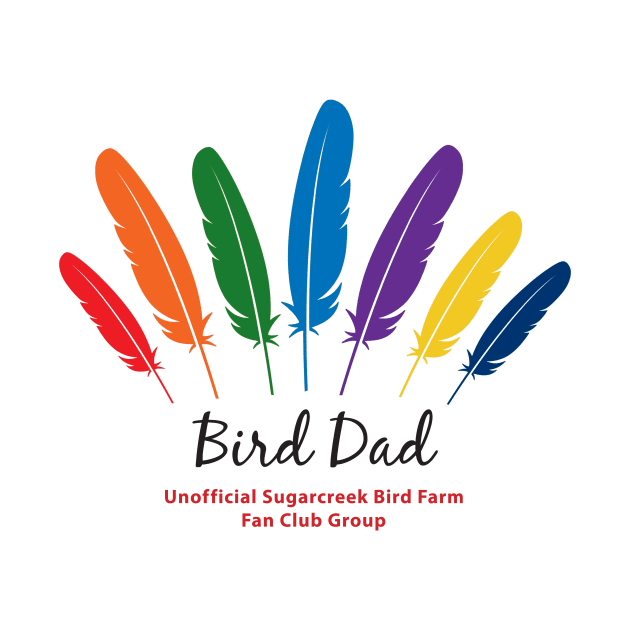 Bird Dad - black type by Just Winging It Designs