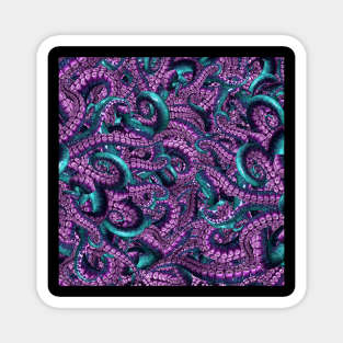 Tentacles in Teal & Violet Magnet