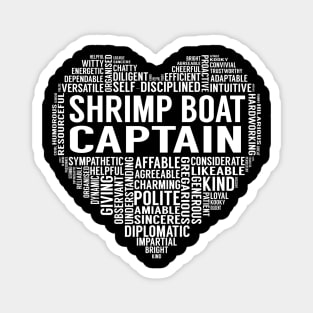 Shrimp Boat Captain Heart Magnet