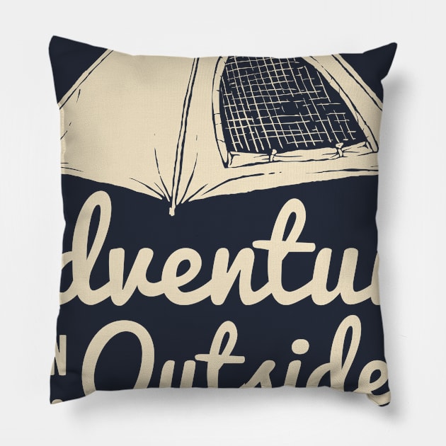 adventure tent Pillow by Shapwac12