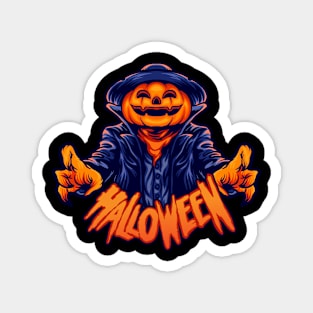 Stickers Halloween pumpkin moon Sticker Magnet