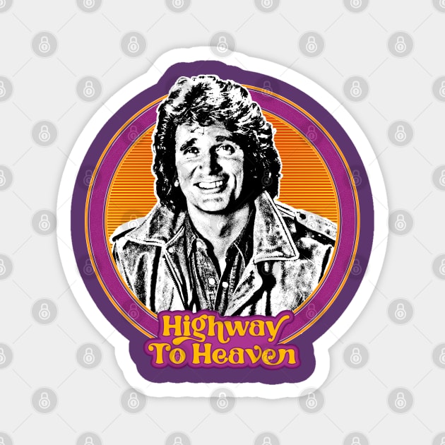 Highway To Heaven / 80s Kid Fan Design Magnet by DankFutura