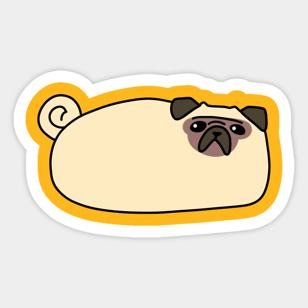 Pug Loaf - Pug - Sticker