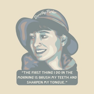 Dorothy Parker Portrait and Quote T-Shirt