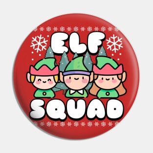 Elf Squad Cute Winter Design Pin