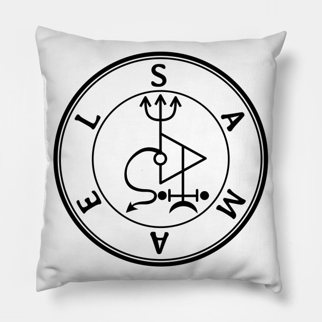 Samael Sigil - Classic Version Pillow by SFPater