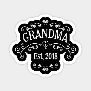 Grandma Est 2018 Magnet