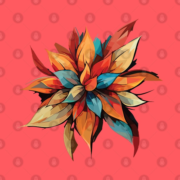 abstract colorful flower by Stawi's Design Factory