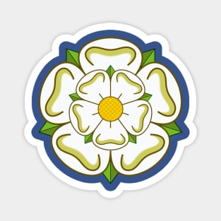 Yorkshire County Flag - White Rose of York Magnet