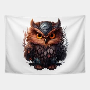 Owl Warrior Tapestry