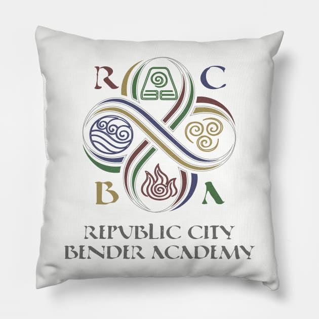 RCBA: Republic City Bender Academy Pillow by Nazonian