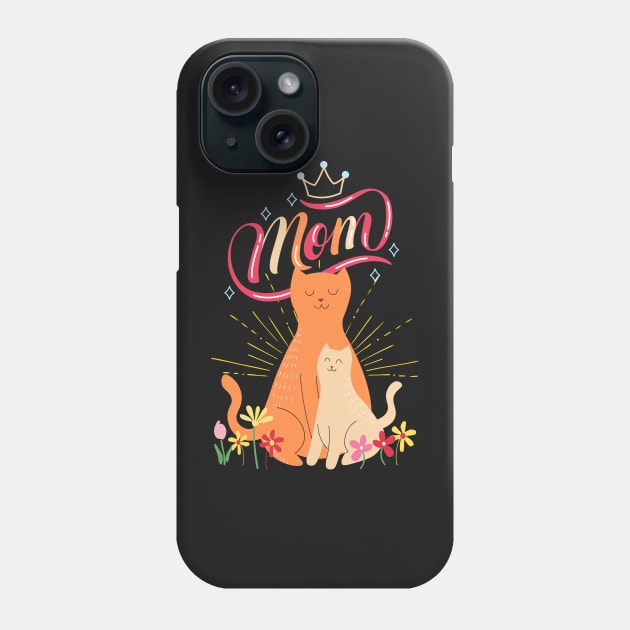 Mom Cat Phone Case by leBoosh-Designs