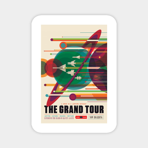 Grand Tour space tourism poster (C037/2163) Magnet by SciencePhoto