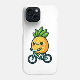 Cute Pineapple On A Bike Phone Case