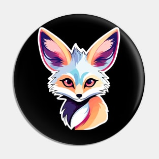 Fennec Fox Illustration Pin