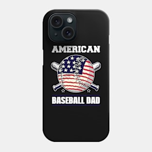 Baseball Lover American Baseball Dad Fathers Day Phone Case