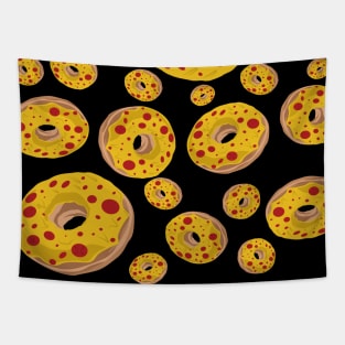 Delicious Pepperoni Donut Tapestry