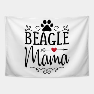 Beagle Mama Love Heart Tapestry