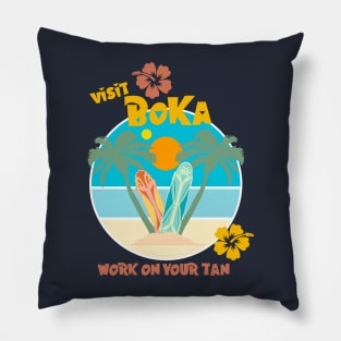 Visit Boka! Pillow