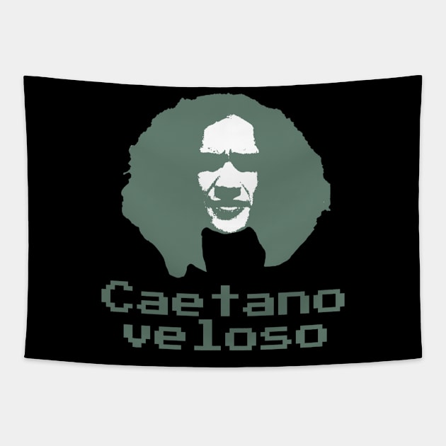 Caetano veloso ||| 70s pixel art Tapestry by MertuaIdaman